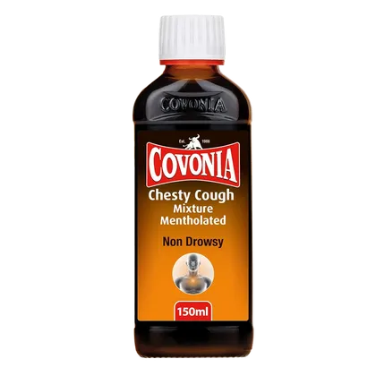 Covonia Chesty Cough Mixture Mentholated Expectorant 150ml