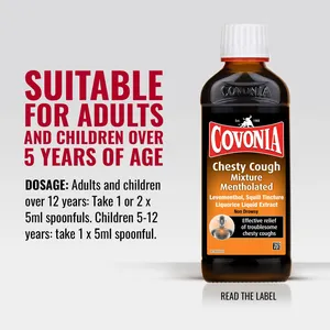 Covonia Chesty Cough Mixture Mentholated Expectorant 150ml