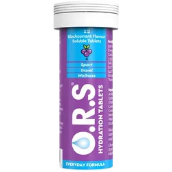 ORS Hydration Tablets Blackcurrant Pack of 12