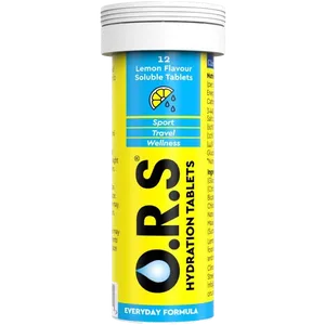 ORS Hydration Tablets Lemon Pack of 12