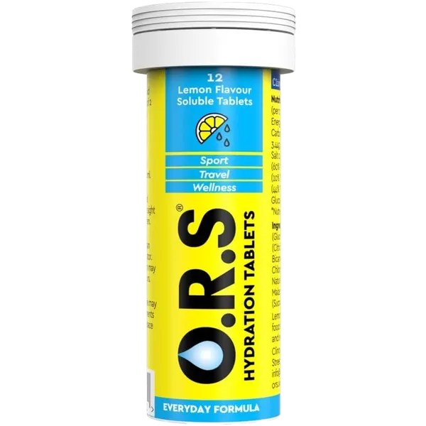 ORS Hydration Tablets Lemon Pack of 12