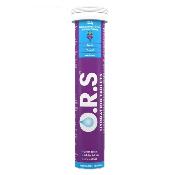 ORS Hydration Tablets Blackcurrant Pack of 24