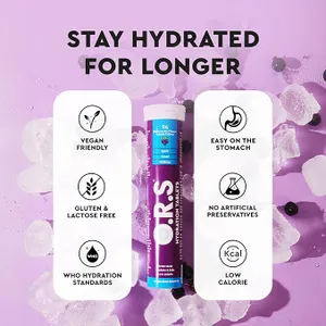 ORS Hydration Tablets Blackcurrant Pack of 24