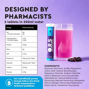 ORS Hydration Tablets Blackcurrant Pack of 24