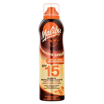 Malibu Continuous Dry Oil Spray SPF15 175ml