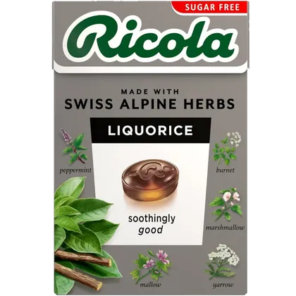 Ricola Swiss Herb Drops Liquorice Sugar Free 45g
