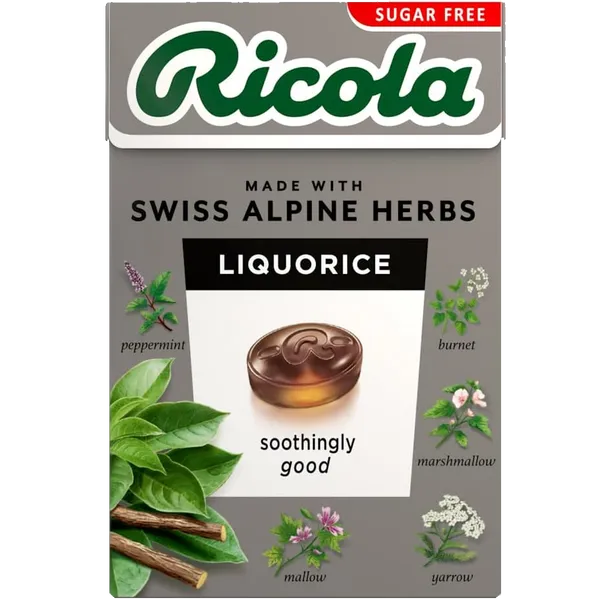 Ricola Swiss Herb Drops Liquorice Sugar Free 45g