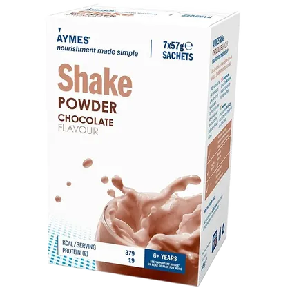 Aymes Nutritional Milkshake Chocolate Flavour Sachet 57g Pack of 7