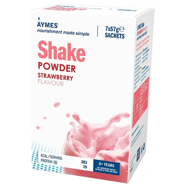 Aymes Nutritional Milkshake Strawberry Flavour  Sachet 57g Pack of 7