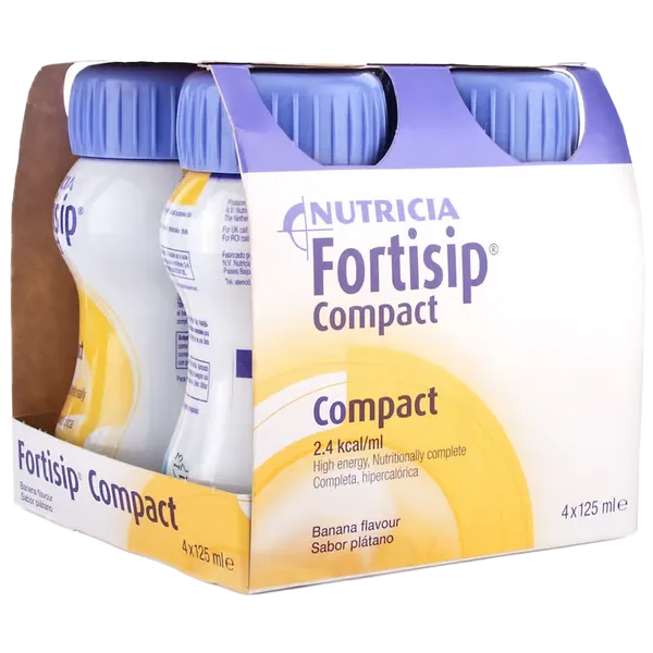 Fortisip Compact Banana 125ml Pack of 4