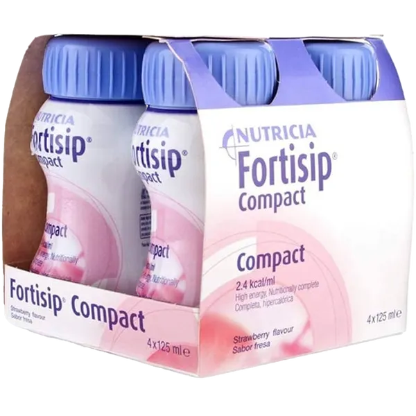 Fortisip Compact Strawberry 125ml Pack of 4