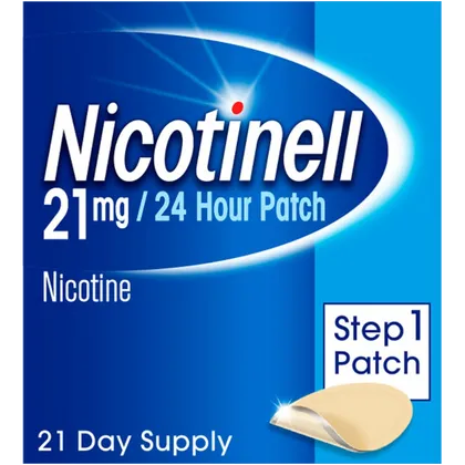 Nicotinell TTS30 Support Material and Patches (21mg) Pack of 21