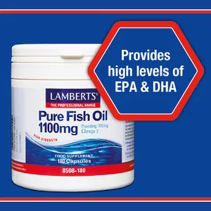 Lamberts Fish Oil 1,100mg Capsules Pack of 180