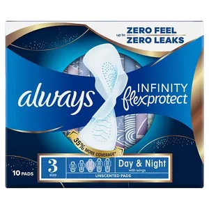 Always Infinity FlexProtect Night Size 3 Pack of 10 Pads