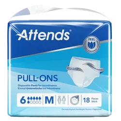 Attends Pull-Ons 6 Medium Pack of 18