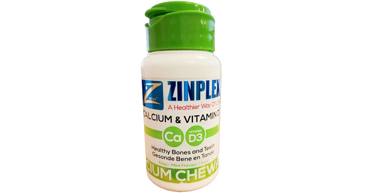 Zinplex Chewable Calcium Tablets Pack of 30