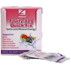Zinplex Fruity-Veg Quick Fix Goji Berry Sachets 28g Pack of 30