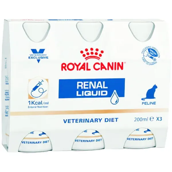 Royal Canin Renal Liquid for Cats 200ml Pack of 3