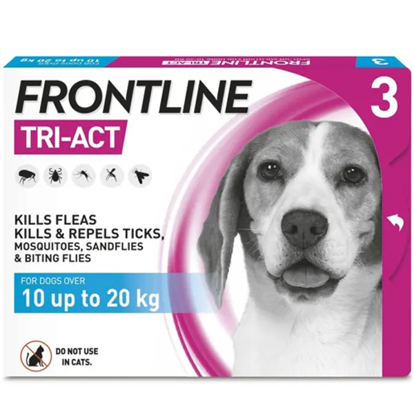 Frontline large best sale dog 3 pack