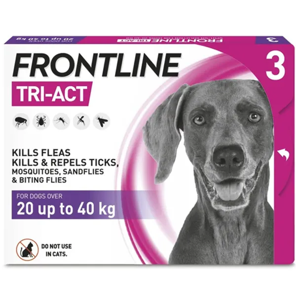 Frontline Tri-Act Spot On Large Dogs Pipettes Pack of 3