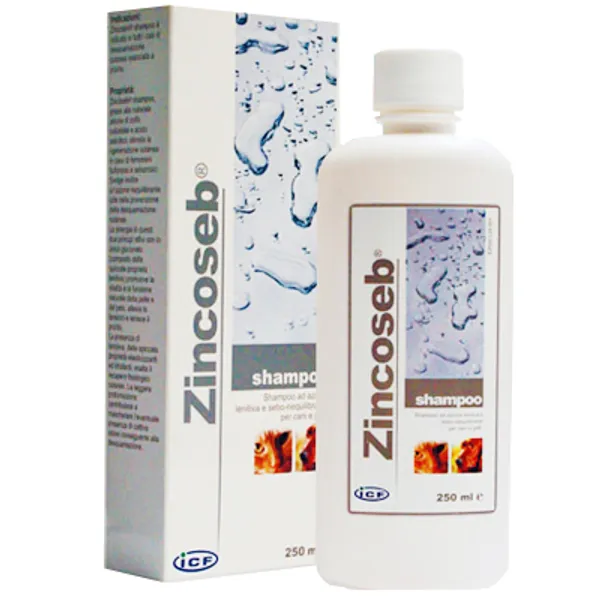 Zincoseb Shampoo for Dogs and Cats 250ml