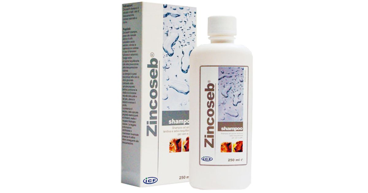 Zincoseb Shampoo for Dogs and Cats 250ml