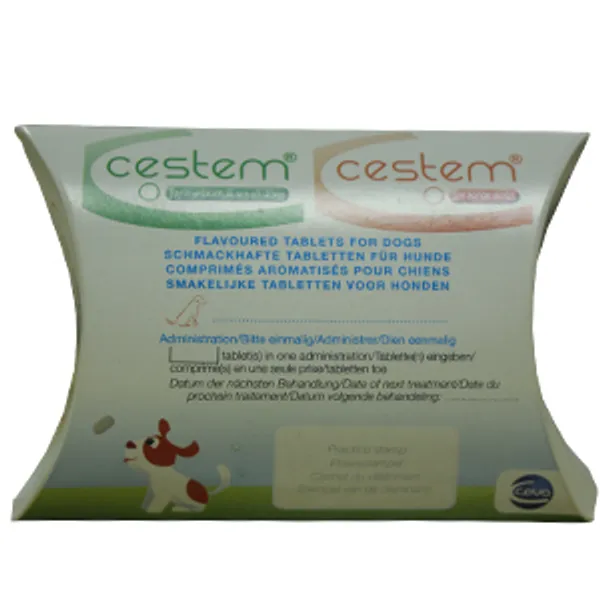 Cestem Worming Tablets for Small & Medium Dogs Pack of 2