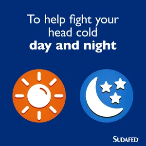 Sudafed Congestion & Headache Day & Night Capsules Pack of 16