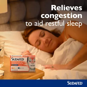 Sudafed Congestion & Headache Day & Night Capsules Pack of 16