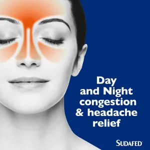 Sudafed Congestion & Headache Day & Night Capsules Pack of 16