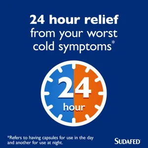 Sudafed Congestion & Headache Day & Night Capsules Pack of 16