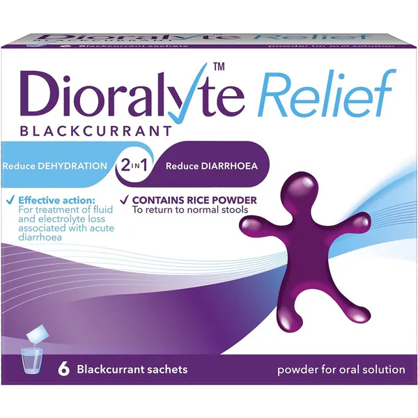 Dioralyte Relief Sachets Blackcurrant Pack of 6