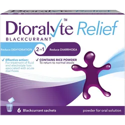 Dioralyte Relief Sachets Blackcurrant Pack of 6
