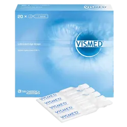 Vismed Lubricant Eye Drops 0.18% 0.3ml Pack of 20
