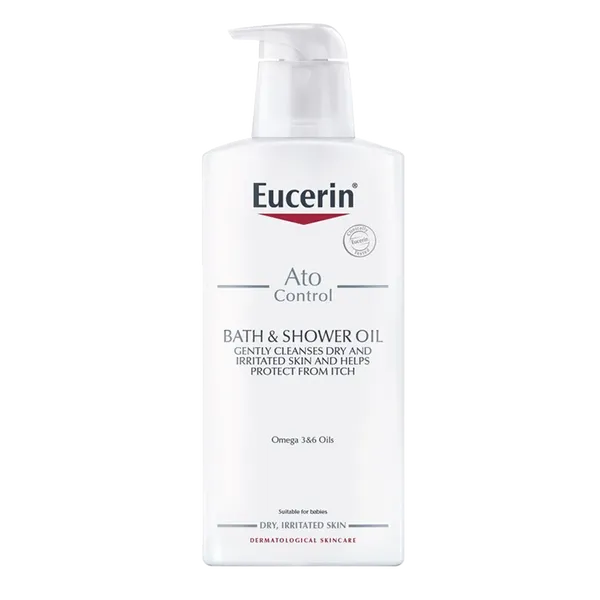 Eucerin AtoControl Daily Care Bath & Shower Oil 400ml (Includes FREE ChapStick Lip Balm*)