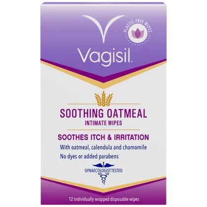 Vagisil Itch Relief Intimate Wipes Pack of 12