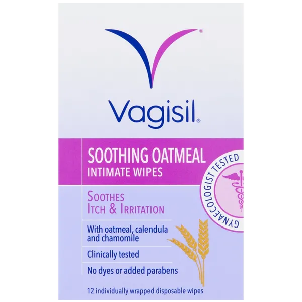 Vagisil Itch Relief Intimate Wipes Pack of 12