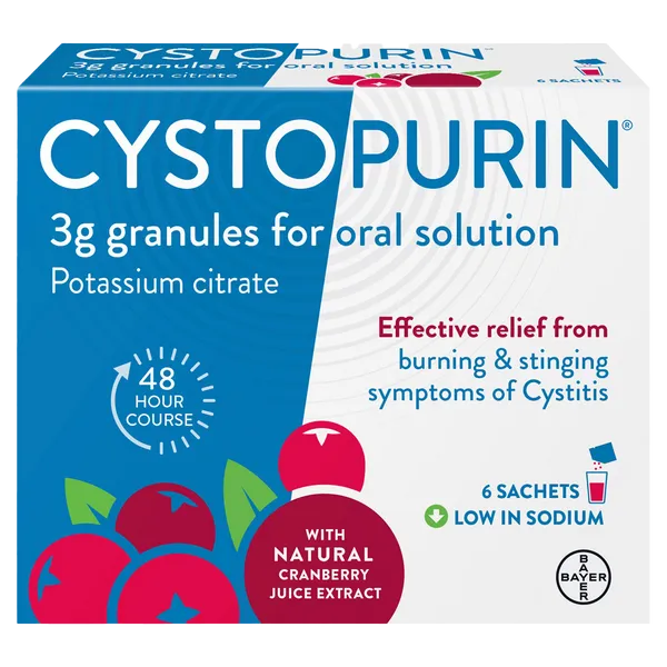 Cystopurin Cranberry Flavoured Granules 3g Pack of 6