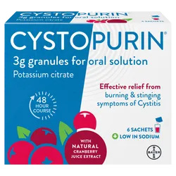 Cystopurin Cranberry Flavoured Granules 3g Pack of 6