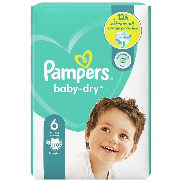 Pampers Baby Dry (unisex) Extra Large Pack of 19