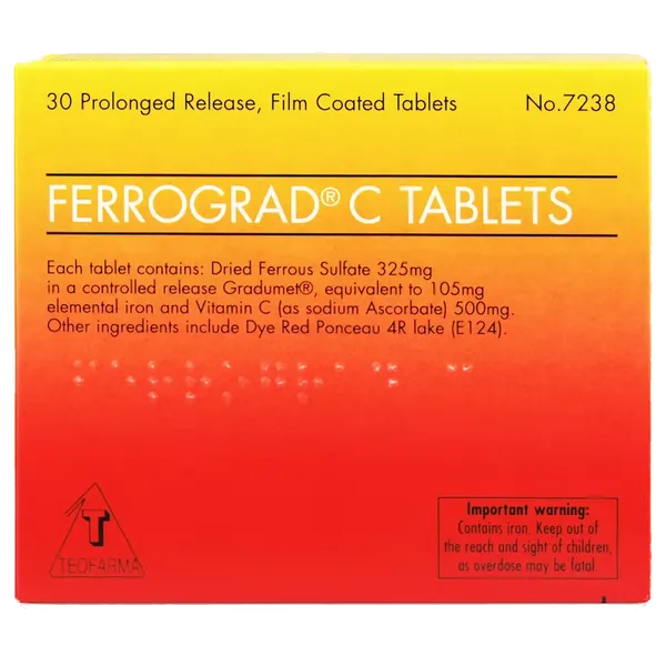 Ferrograd C Filmtabs Blister Pack of 30