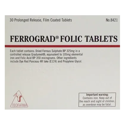 Ferrograd Folic Tablets Pack of 30