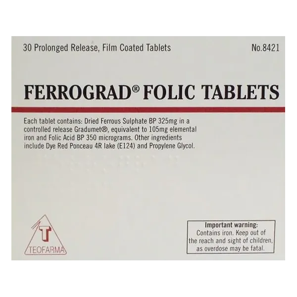 Ferrograd Folic Tablets Pack of 30