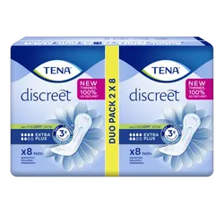 TENA Discreet Extra Plus Duo Pack of 8 (16)