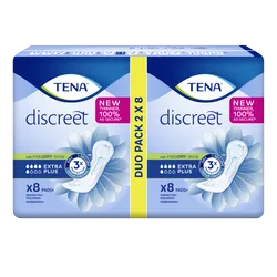 TENA Discreet Extra Plus Duo Pack of 8 (16)