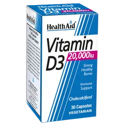 HealthAid Vitamin D3 20,000iu Vegicaps 30 Capsules
