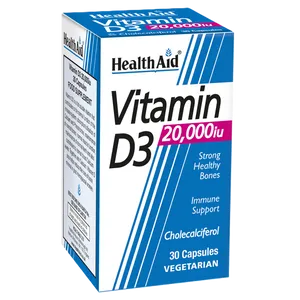 HealthAid Vitamin D3 20,000iu Vegicaps 30 Capsules