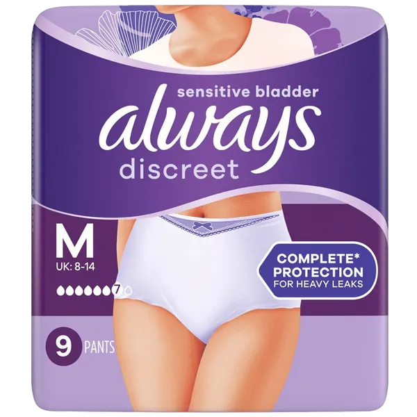 Always Discreet Pants Plus Medium Pack of 9