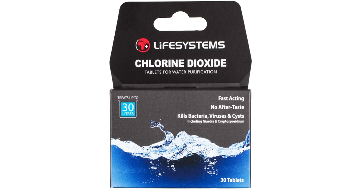 Lifesystems Chlorine Dioxide Water Purification Tablets Pack of 30