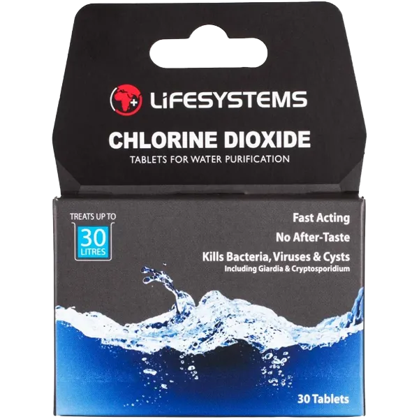 Lifesystems Chlorine Dioxide Water Purification Tablets Pack of 30